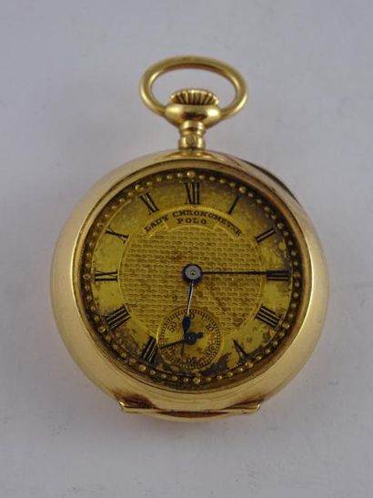 null Montre de col en or jaune (750), Lady Chronometer Polo
Cadran à fond doré à...