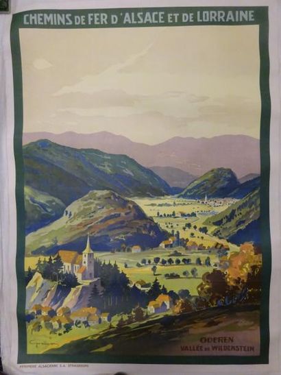 Charles GREINER (1868-1935) 

Oderen, vallée de Wildenstein

Affiche pour les Chemins...