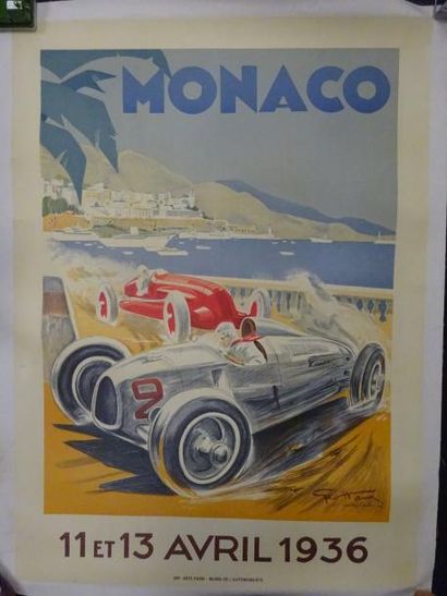 Geo HAM (XXème siècle) 

Monaco 11 et 13 Avril 1936.

Affiche entoilée. 

Imprimerie...