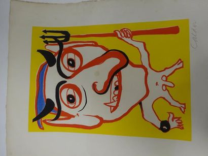 Alexandre CALDER (1898-1976) 

Diable.

Lithographie signée au crayon en bas à droite.

Non...