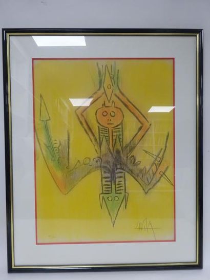 Wifredo LAM (1902-1982) 

Sans titre.

Lithographie sur papier.

Signée en bas à...