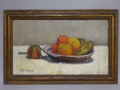 Paul-Elie DUBOIS (1886-1949) 

Nature morte aux fruits. 

Huile sur toile. 

Signée...