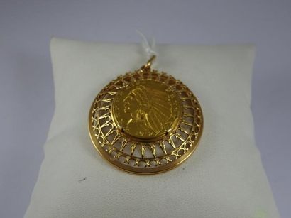 Pièce de 5 dollars or, 1912.

Montée en pendentif...