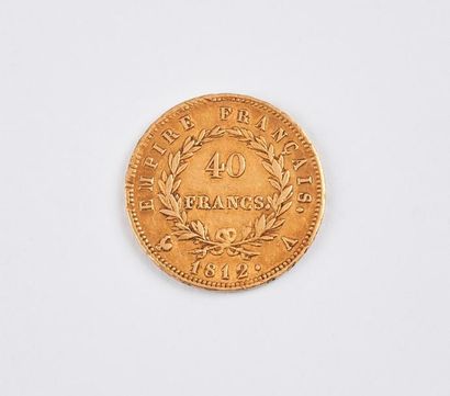null Pièce de 40 Francs

Napoléon "Tête laurée" Empire français (1812 Paris).

Poids...