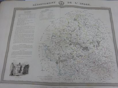 A. DONNET, FREMIN, MONIN et LEVASSEUR 

L'Atlas des Départements.

Grand in-folio,...
