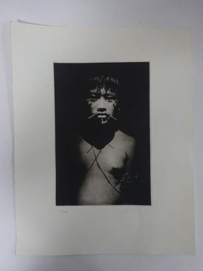 Sebastiao SALGADO (1944), d'après 

Enfant Yanomami, 1998.

Héliogravure, numérotée...