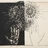 Daniel SCIORA (1945) 

Soleil et mains.

Lithographie en noir et blanc.

Signée en...