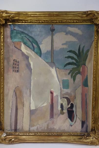 Charles PICART LEDOUX (1881-1959) 

Rue de la Casbah.

Huile sur toile.

Signée et...