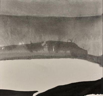 GAO Xingjian (1940) L'ombre. Circa 2000.
Encre de Chine sur papier.
Signée en bas...