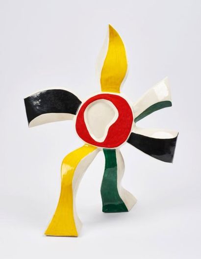 Fernand LÉGER (1881-1955) d'après, & Roland BRICE (1911-1989) La fleur qui marche.
Sculpture...