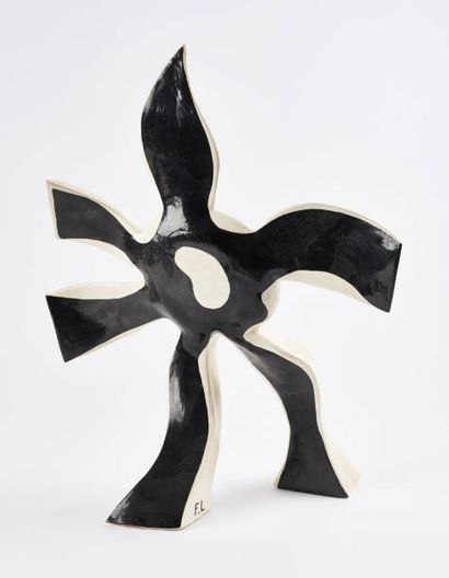 Fernand LÉGER (1881-1955) d'après, & Roland BRICE (1911-1989) La fleur qui marche.
Sculpture...