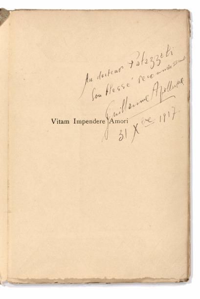 APOLLINAIRE (Guillaume) - ROUVEYRE (André) Vitam Impendere Amori. Poèmes et Dessins.
Paris,...