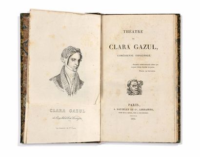 MERIMEE (Prosper) Théâtre de Clara Gazul comédienne espagnole.
Paris, Sautelet et...