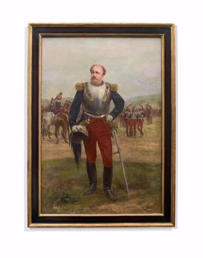 Henry-Louis DUPRAY (1841-1909) Portrait du Général Michel-Aloys Ney, en tenue de...