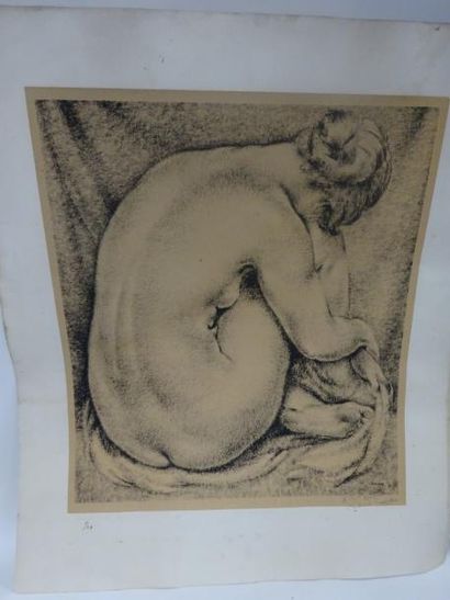 Richard GUINO (1890-1973) 

Nu féminin de dos.

Estampe sur papier. 

Signée dans...