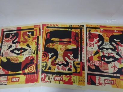 SHEPARD FAIREY (1970) 

Obey - Fragile - Station to Station.

Trois sérigraphies...