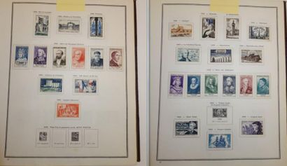 null Une collection de timbres 1870-1980 de France modernes dont faciales et 1er...