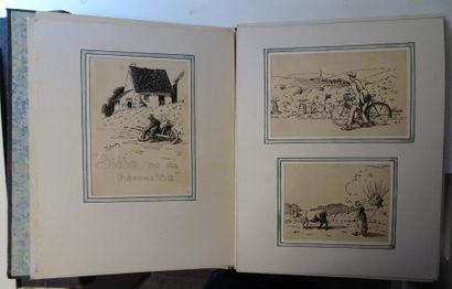 Georges TARDY (dessinateur) pour George BLANCHARD (poète) 

"Siété su ma Bérouette"....