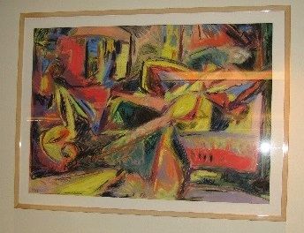 null École du XXème siècle
Composition.
Pastel.
108 x 80 cm.