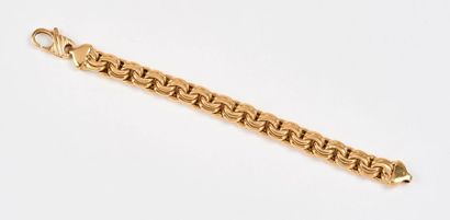 null Bracelet articulé en or jaune (750) à maille fantaisie.

Poids : 25,8 g.