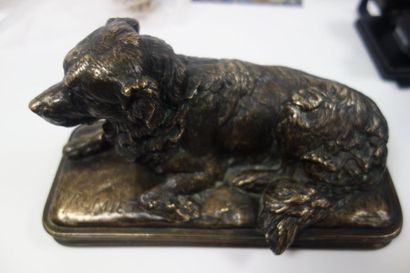 D'après Emmanuel FRÉMIET (1824-1910) 

Terre-Neuve couché.

Epreuve en bronze à patine...