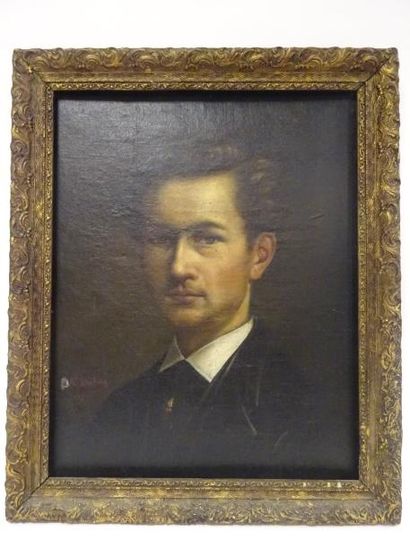 Louis Dubois (1830-1880) 

Portrait d'homme. 1876.

Huile sur toile.

Signée et datée...