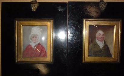 null ANGLETERRE, première moitié du XIXème siècle

Portraits en buste de James et...