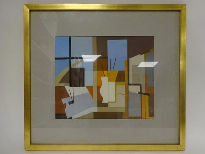 Charles MERANGEL (1908-1993) 

Composition à l'atelier d'artiste, 1970.

Gouache....