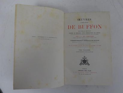 null Oeuvres complètes de Buffon

Fin du XIXème siècle.

14 volumes reliés, demi-chagrin.

Accidents,...