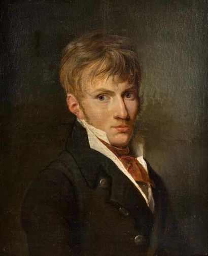 Attribuée à Merry–Joseph BLONDEL (1781 – 1853) 

Portrait de Pierre–Antoine Redouté,...
