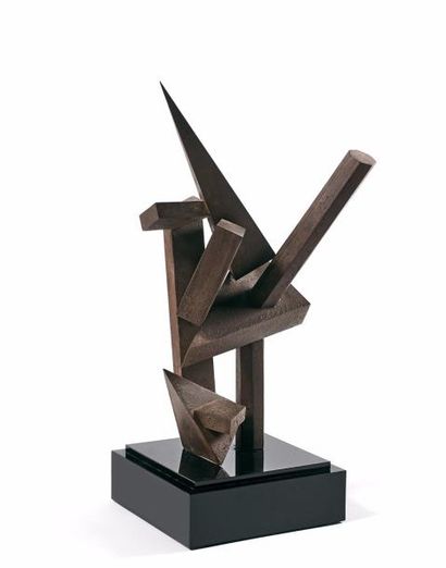 Jean-Claude FARHI (1940-2012) 
Sans titre, 1995.
Sculpture en acier soudé à patine...