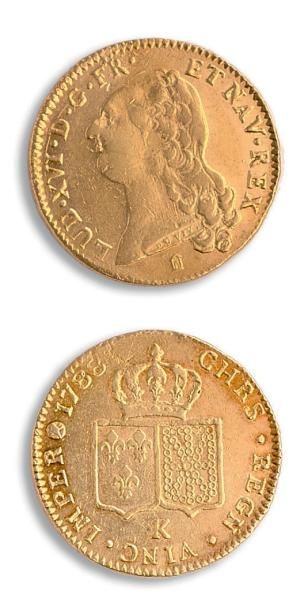 null Louis XVI (1774-1793)
Double Louis d'or au buste nu: 2 exemplaires. 1786
Paris...