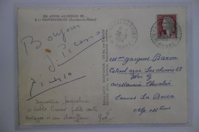 null Pablo PICASSO (1881-1973) & Jacqueline PICASSO.

Carte postale a.s., [Vauvenargues...