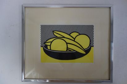 Roy LICHTENSTEIN (1923-1997) 

Bananes et pamplemousse, 1972.

Sérigraphie en couleurs....