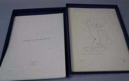 Jean COCTEAU (1889-1963) 

Boîte-objet, Hommage 1993.

Quatre lithographies numérotées...