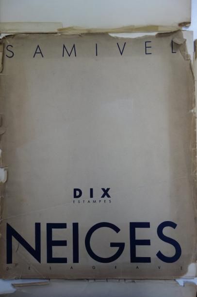 Paul Gayet Tancrède dit SAMIVEL (1907-1992) 

Neiges, 1937. 

Portfolio de 10 estampes....