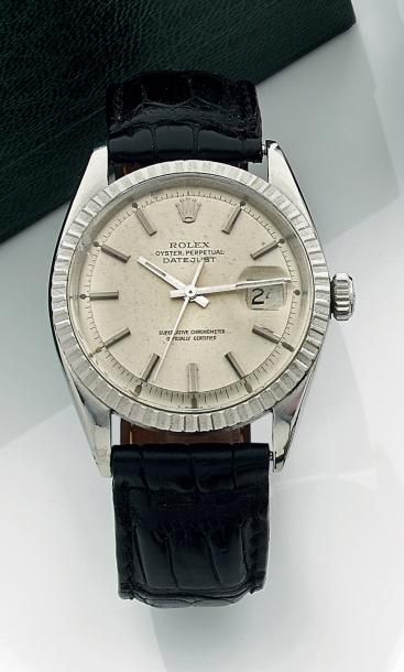 ROLEX Oyster Perpetual Datejust
Montre bracelet d'homme.
Boîtier circulaire en acier,...