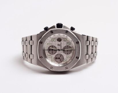 AUDEMARS-PIGUET, Royal Oak Offshore Montre-chronographe bracelet d'homme en acier...