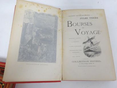 VERNE (Jules) 

- Bourses de voyage. 

Paris, Collection Hetzel, s.d., in-4, cart....