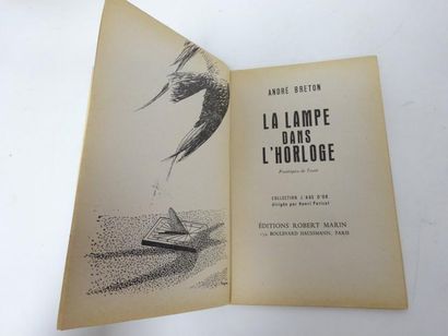 BRETON (André). 

- La Lampe dans l’Horloge. 

Paris, Robert Marin, 1948, p. 71 numérotées...