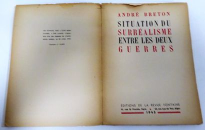 BRETON (André) 

- La Lampe dans l’Horloge. 

Paris, Robert Marin, 1948 ; in-12 br....