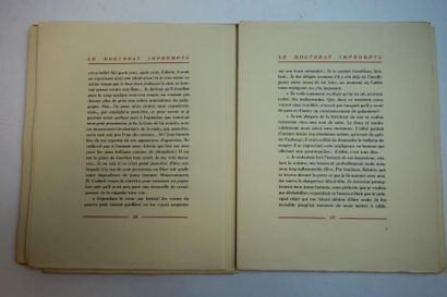 [ NERCIAT (Andréa de)] 

Le Doctorat Impromptu. 

Editions Eryx, Paris 1946, 20,5x26...
