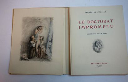 [ NERCIAT (Andréa de)] 

Le Doctorat Impromptu. 

Editions Eryx, Paris 1946, 20,5x26...