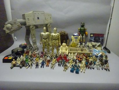 null STAR WARS

Fort lot de produits dérivés divers + 6 poupées.

1995 et +.

Etat...