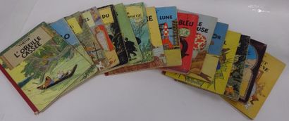 null HERGE 

16 albums de Tintin

- Tintin au Congo réédition 1947

Manques aux angles...