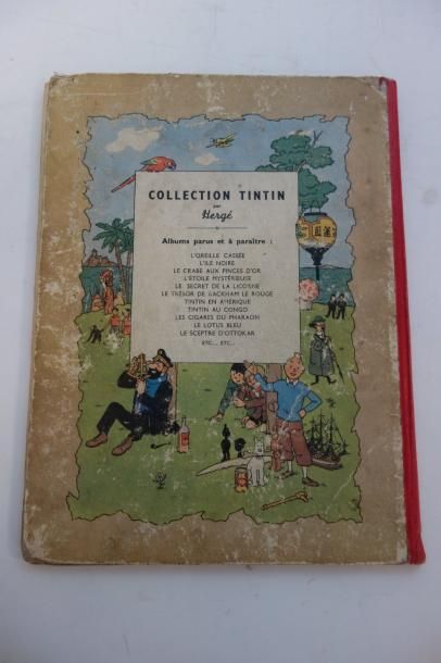 null HERGE
Tintin au Congo.
Edition de 1947.
Etat d'usage.
Premier et quatrième plats...