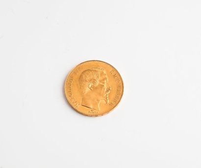null FRANCE 

Pièce de 50 Francs or, Napoléon III, 1857, Paris. 

Poids : 16,1 g....