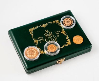 La Monnaie de Paris 

Coffret de trois pièces en or, fleur de coin, Louis Napoléon...