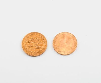 null FRANCE 

Pièce de 20 Francs or, IIIème république, 1908.

Poids : 6,3 g.

Légères...
