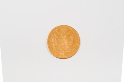 null AUTRICHE 

Une pièce de 4 ducats en or, 1915. Refrappe.

Poids : 13,9 g. 

Petites...